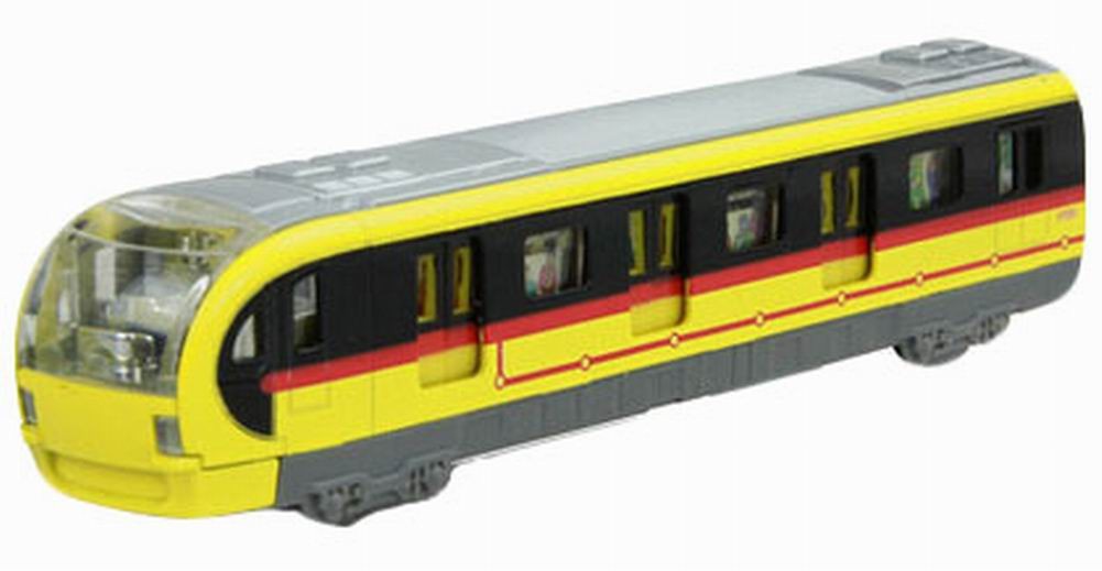 Simulation Locomotive Toy Model Trains Toy Subway, Yellow (18.5*4.5*3.5CM)