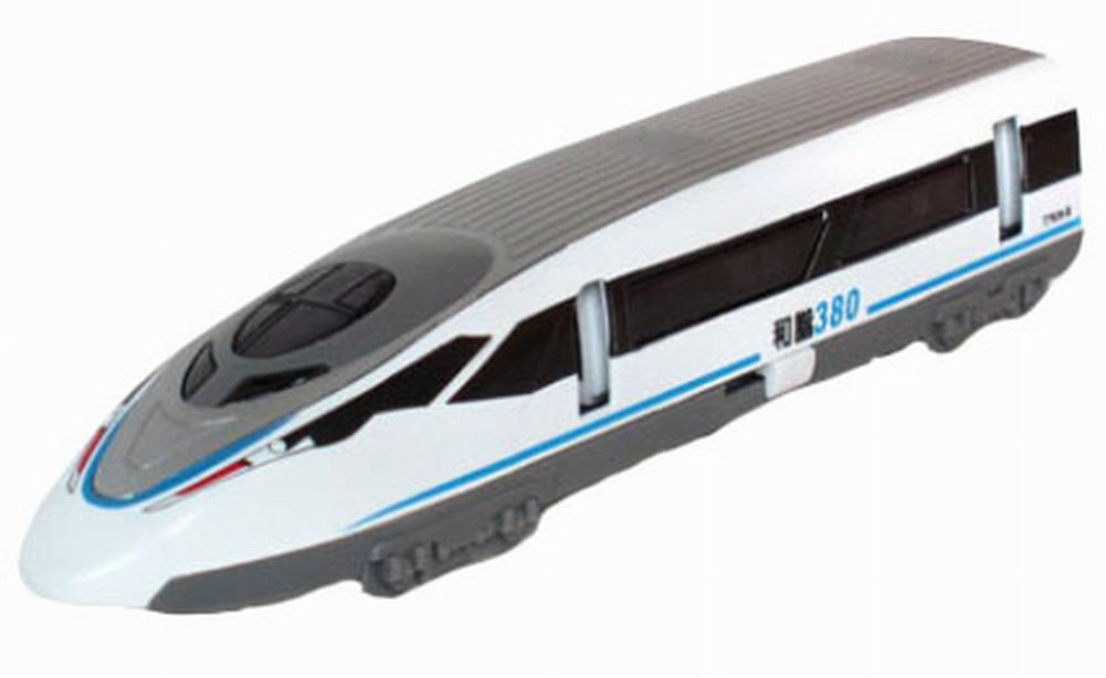 Simulation Locomotive Toy Model Trains Speed Rail 380, White (18*3.2*4.1CM)