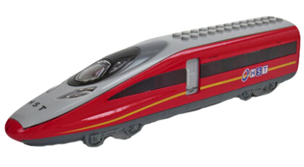 Simulation Locomotive Toy Model Trains Assembles Toy, RED (23*5.5*4CM)