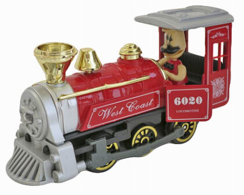 Simulation Locomotive Toy Model Trains Steam Train, RED (15*5*17CM)