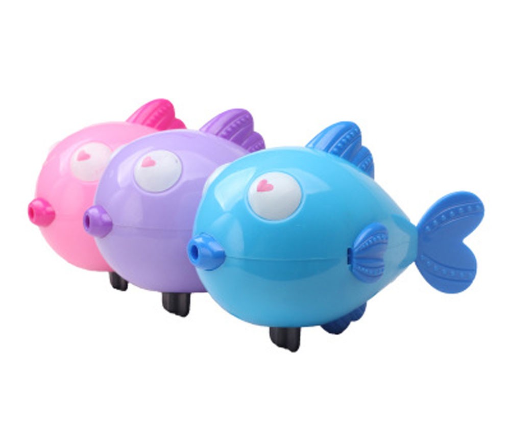 Cartoon Fish Baby Bath Clockwork Toys Random Color 4 Pieces