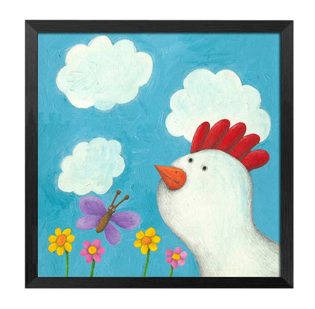 [Morning] Decorative Painting Framed Painting Wall Decor Kids Creative Picture