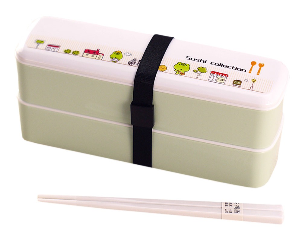 [Cartoon] Japanese Style Multifunctional Double Layer Bento/Lunch Box/Container