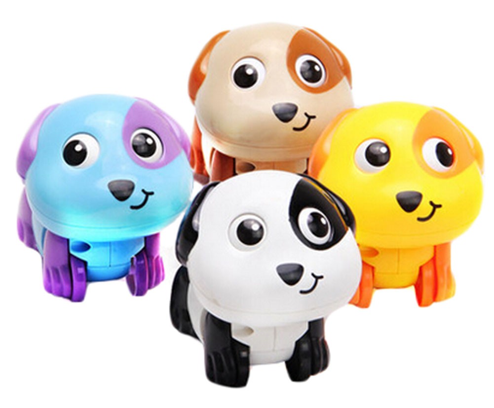 Set of 2 Funny Dog Toys Wind-up Toy for Baby/Toddler/Kids, [Random Color]