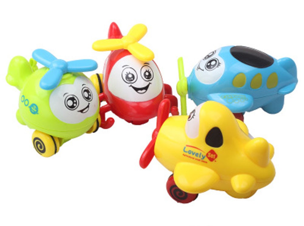 Set Of 2 Baby/Child Wind-Up Toy, Aircraft(Color Random)