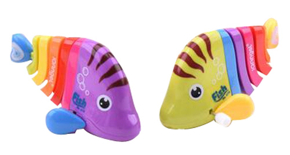 Set Of 2 Wind-up Toy Toy Fish Erythrinus Educational Toy Lovely Toy Fish