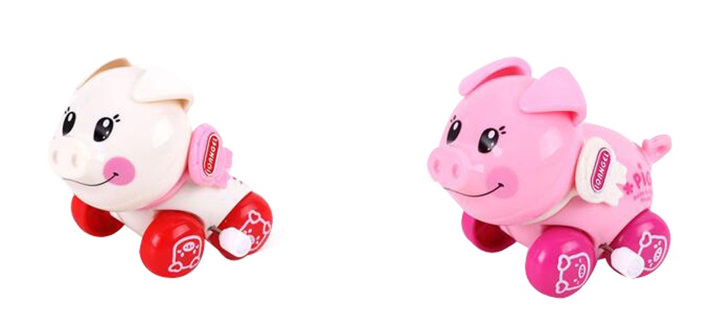 Set Of 2 Wind-up Toy Toy Pig Educational Toy Lovely Toy Pig