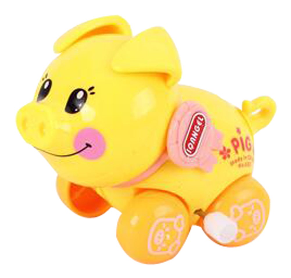 Wind-up Toy Toy Pig Kids Educational Toy Lovely Toy Pig Yellow