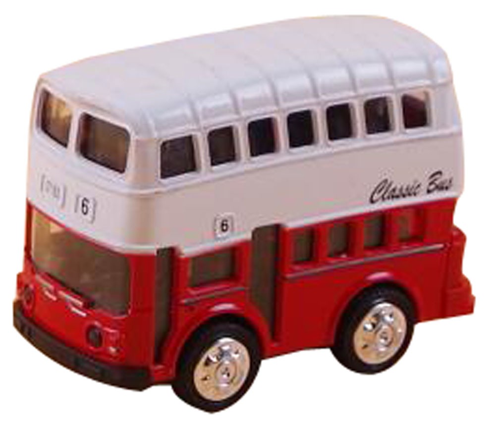 Kid's Toys Mini Metal Car Model The Bus Model Car Toy Red