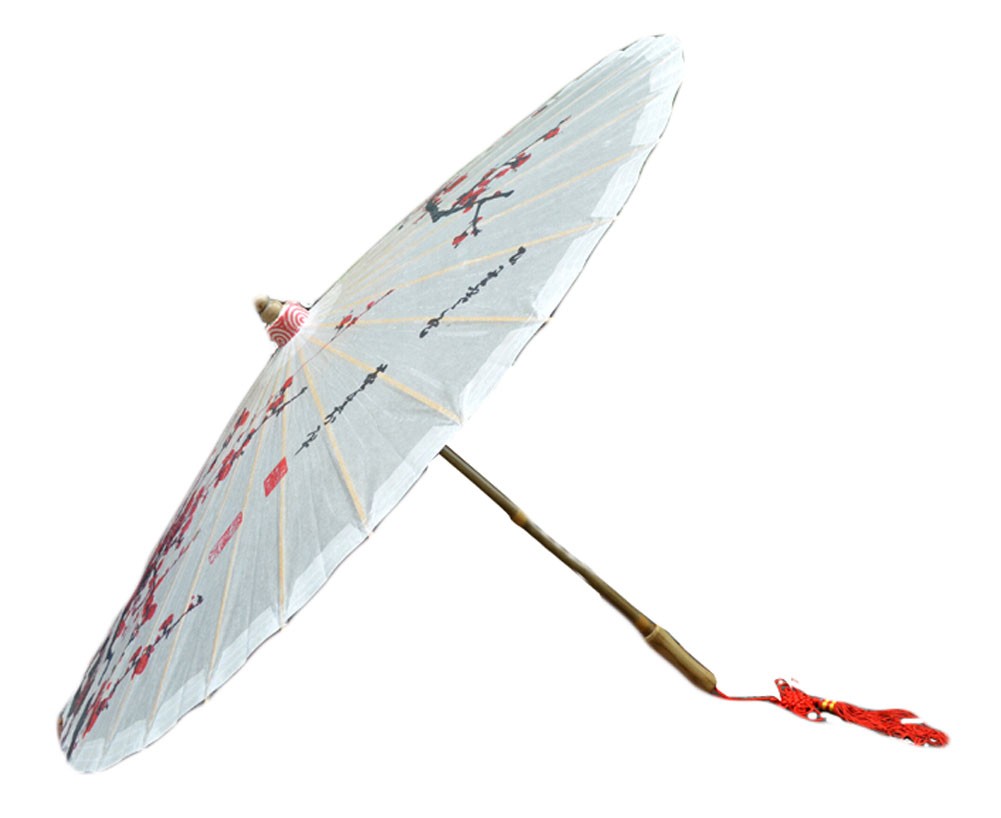 [Plum Blossom] Handmade Chinese oil paper umbrella 33 inches in Diameter