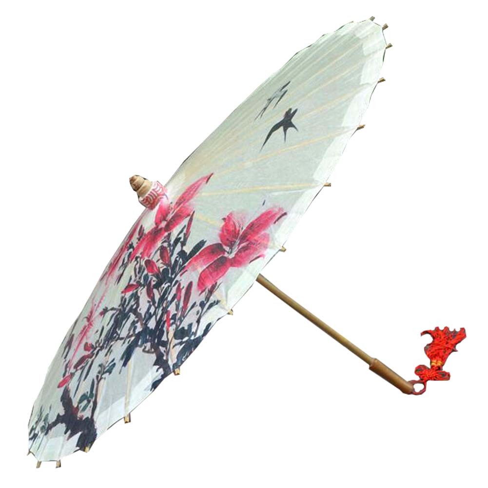 [Swallows Return] Handmade Chinese oil paper umbrella 33 inches in Diameter