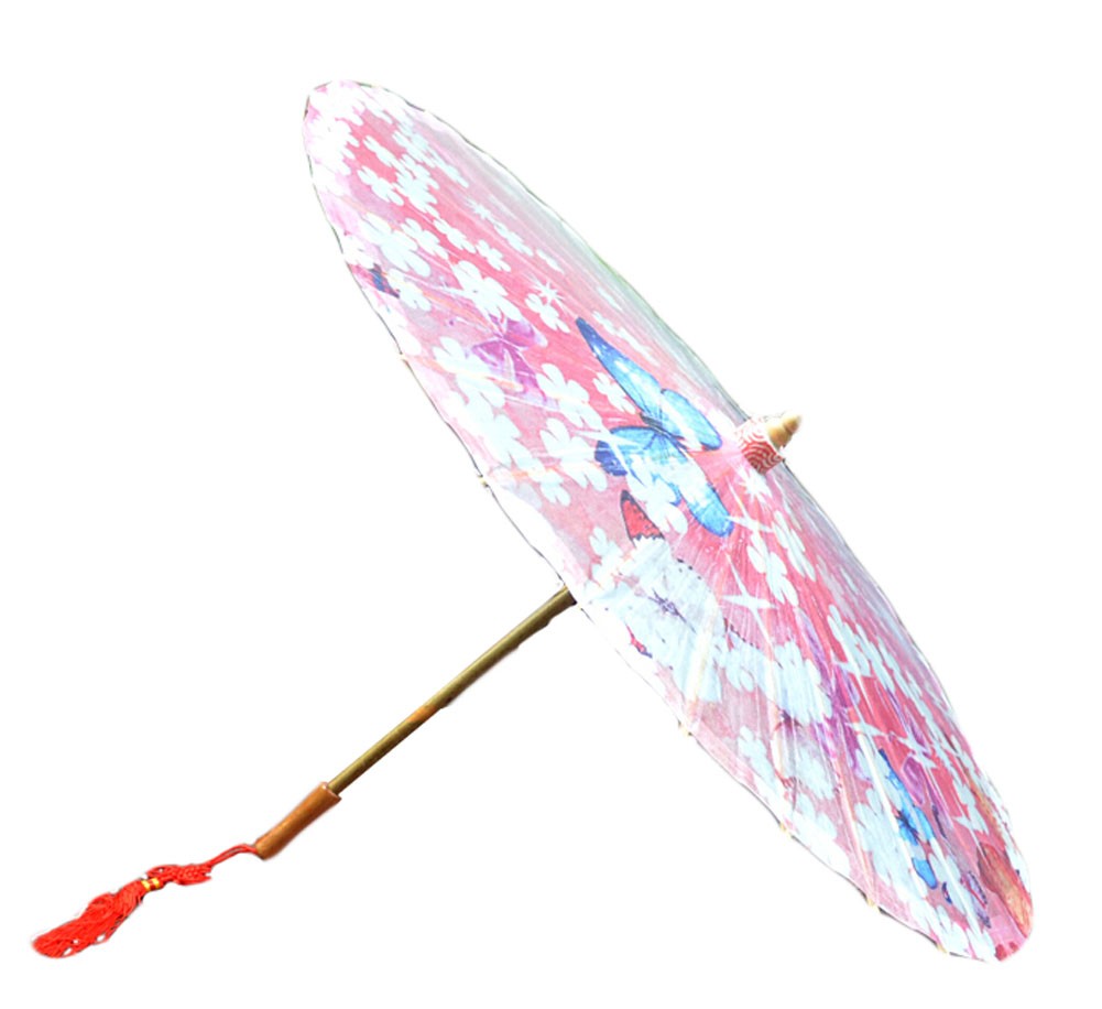 [Love of Butterfly] Rainproof Handmade Chinese Oil Paper Umbrella 33 inches