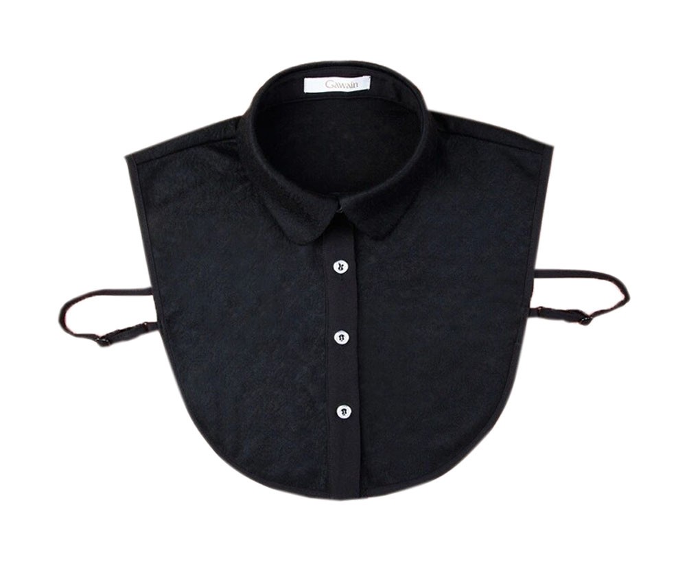 Elegant Fashion Black Detachable Shirt False Collar/Round Collar