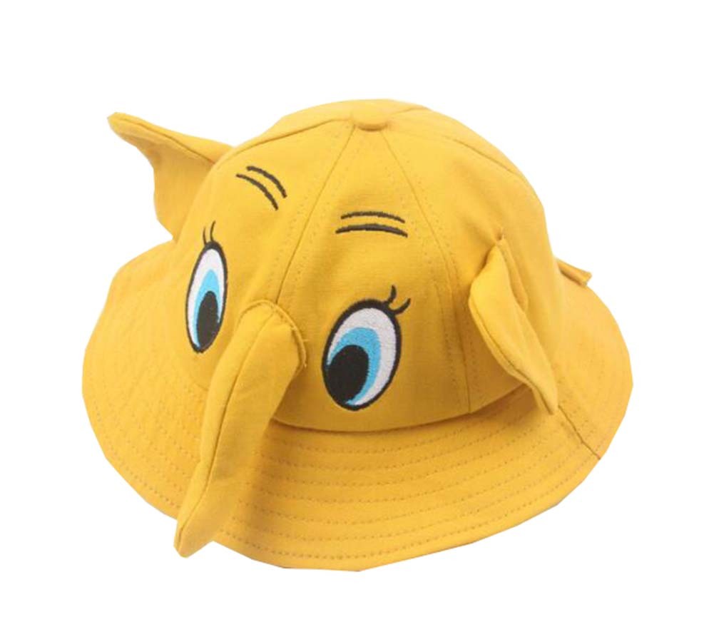 Boys Girls Summer Sun Protection Hat Toddler Cute Elephant Shape Cap, Yellow