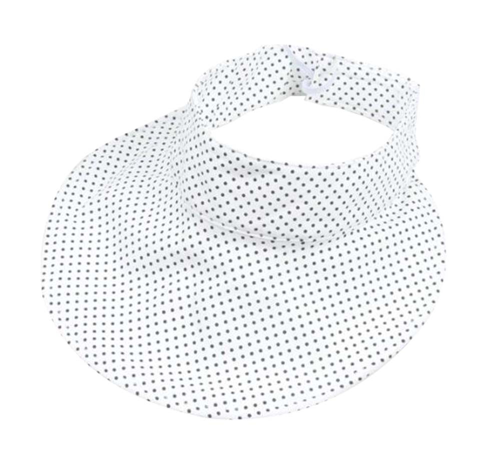 Kids Summer Sun Protection Empty Top Hat Fold-able Hat, White