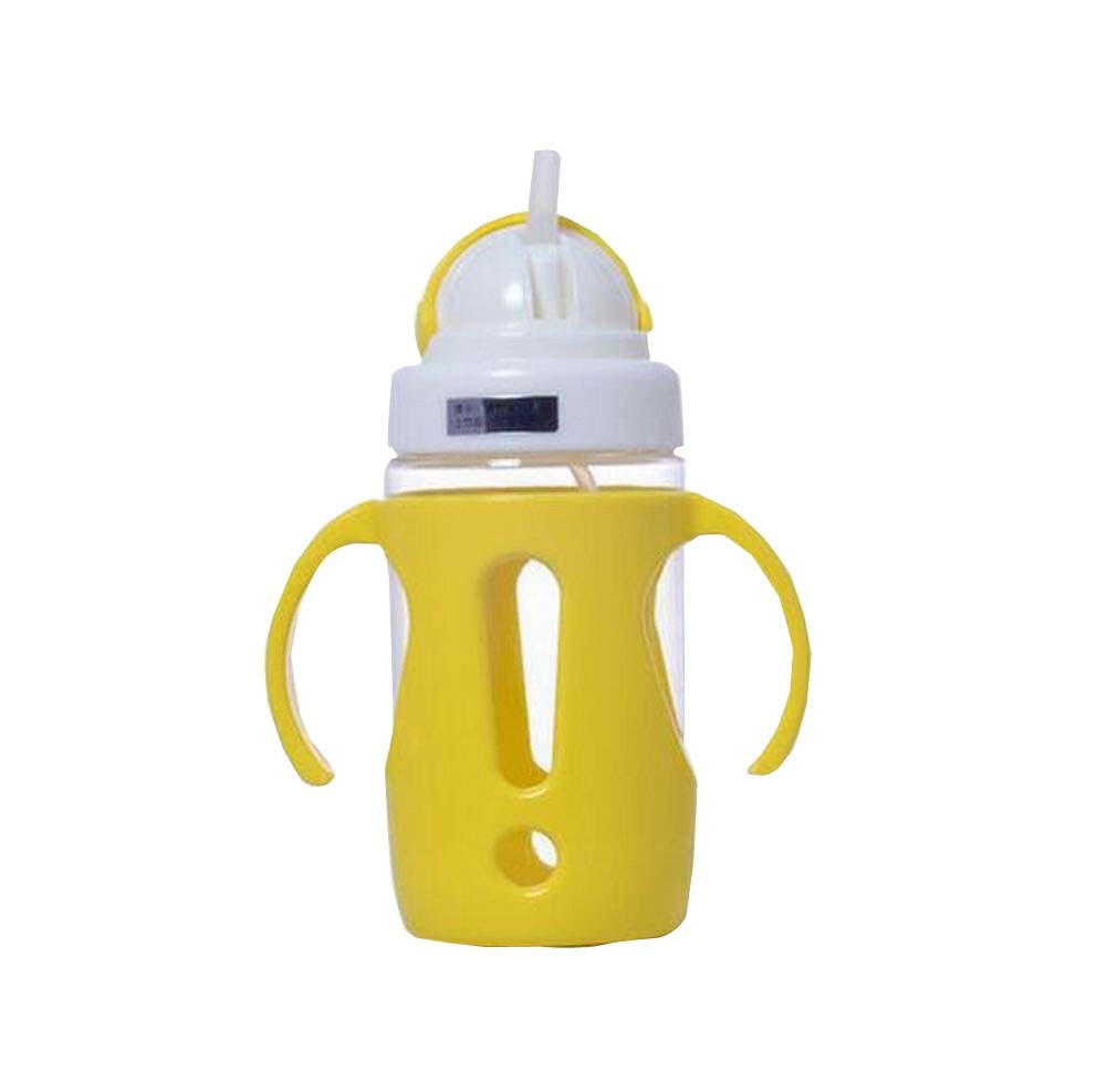 Portable Baby Water Bottle With Handle Useful Kids Training Bottle [Yellow]