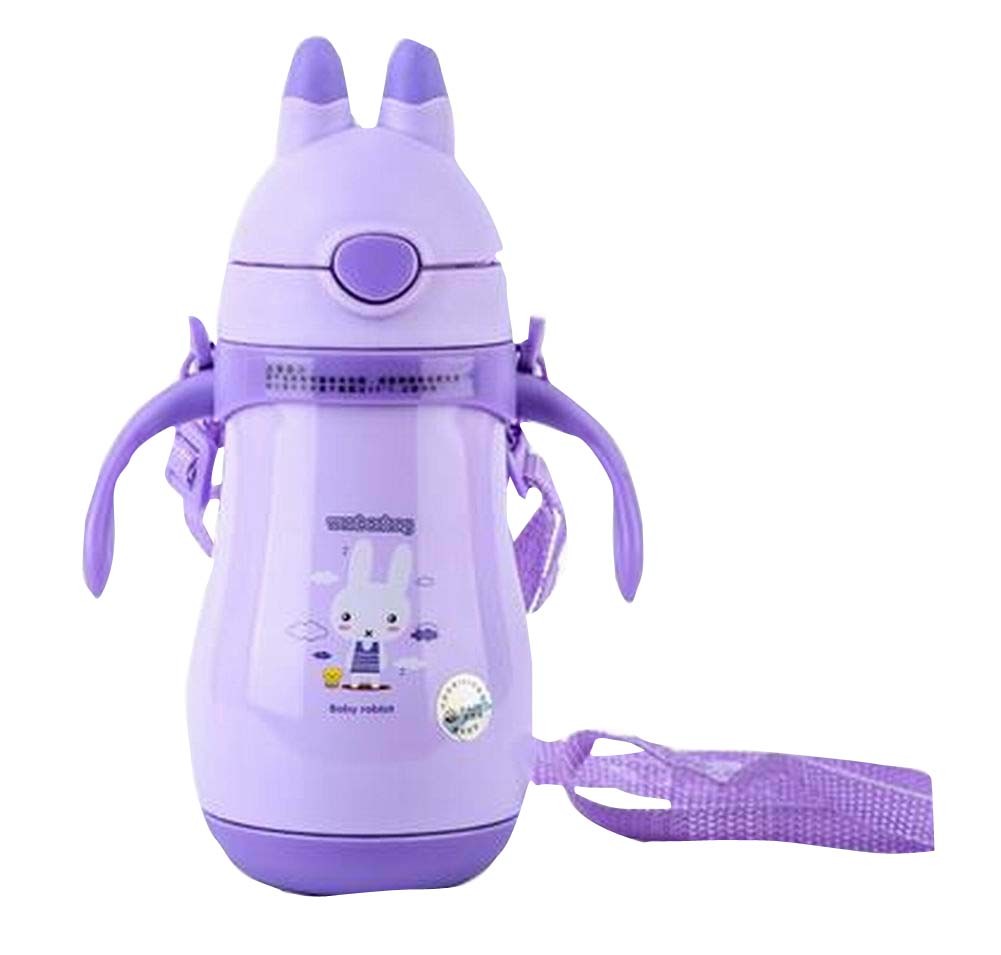 Purple Portable Kids Stainless Steel Vacuum Insulated Bottle 260 ML