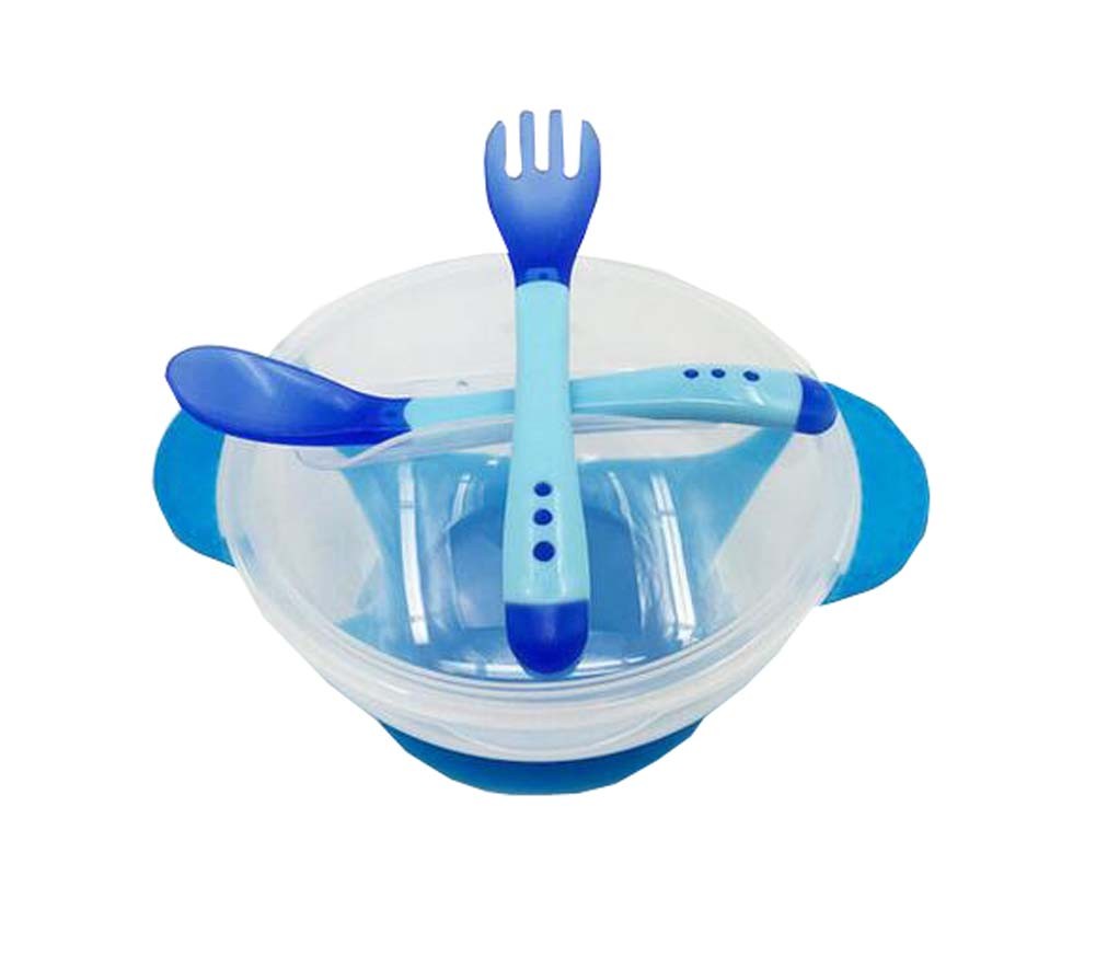 Home Baby Eating Utensil Lightweight Kids Bowl With Spoon&Fork