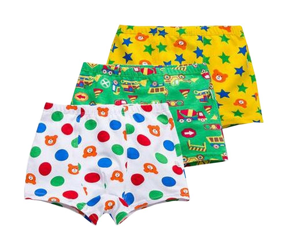 Colorful Boy Stretch Cotton Panties/Underwear Pack of 3