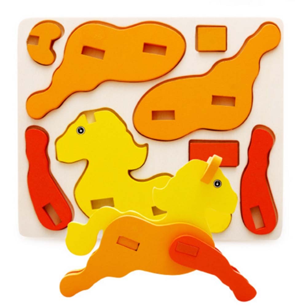 Horse Wood Disassembly Dimensional Puzzle(3-6 Years)