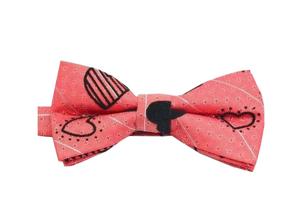 Durable Clothing Ornament Kids Dacron Bow Tie Red