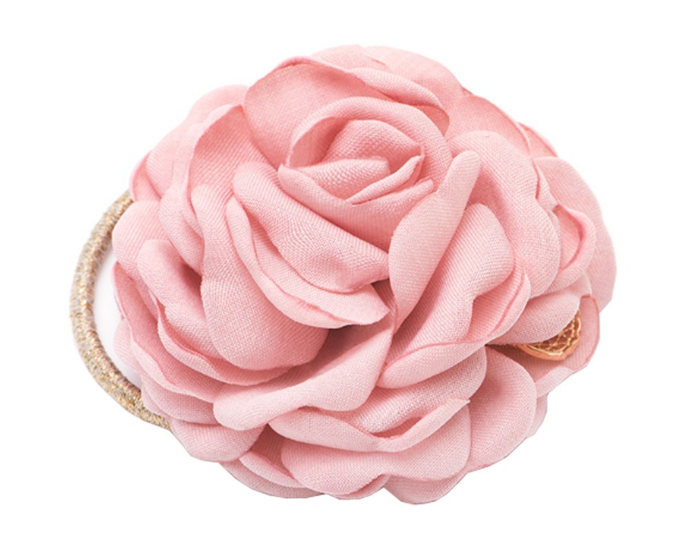 Manual Flower Hair Tie Band Rope Ponytail Holder Accessory