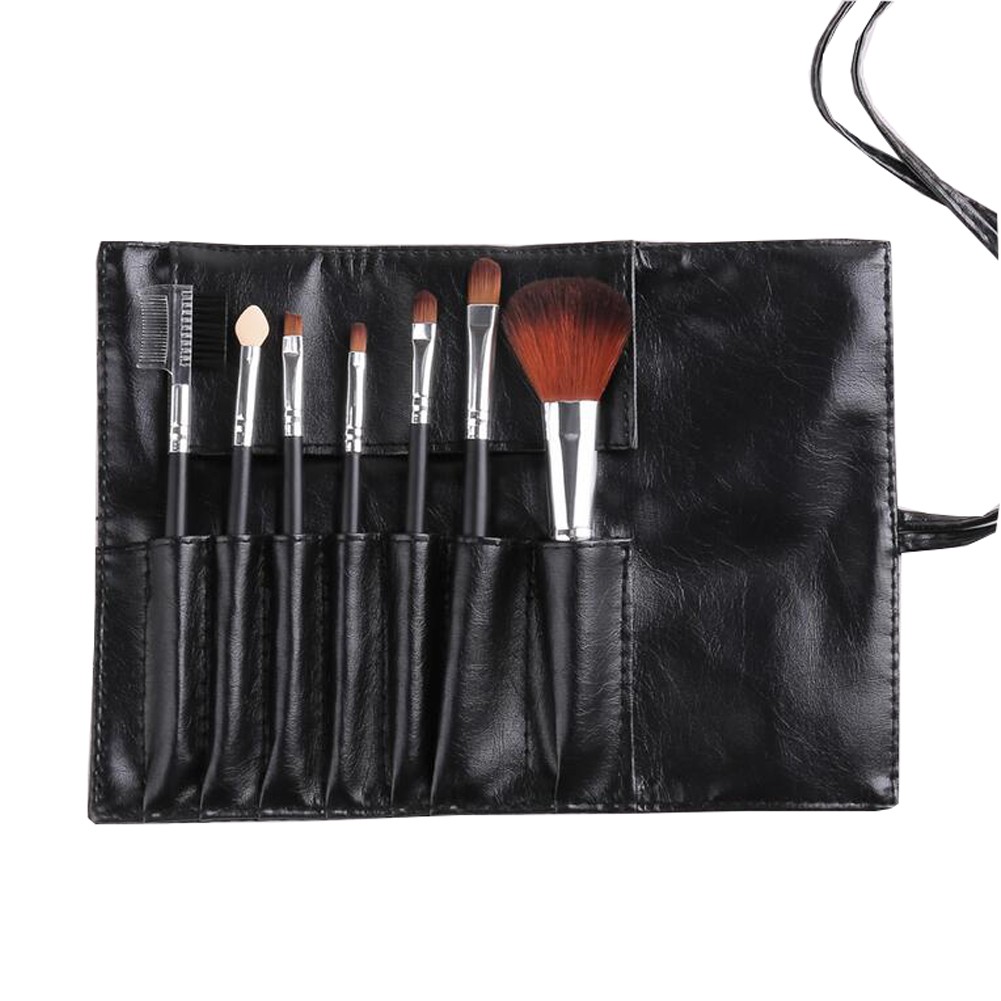 Makeup Brush Set 7 Pieces Face Blush Contour Foundation Cosmetic Brush Kit for Powder Liquid Cream