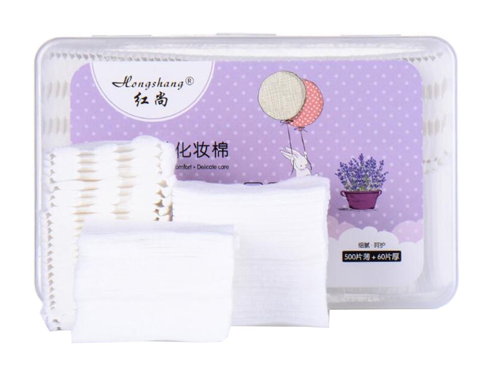 Cotton Pads in Storage Box for Makeup 560PCS