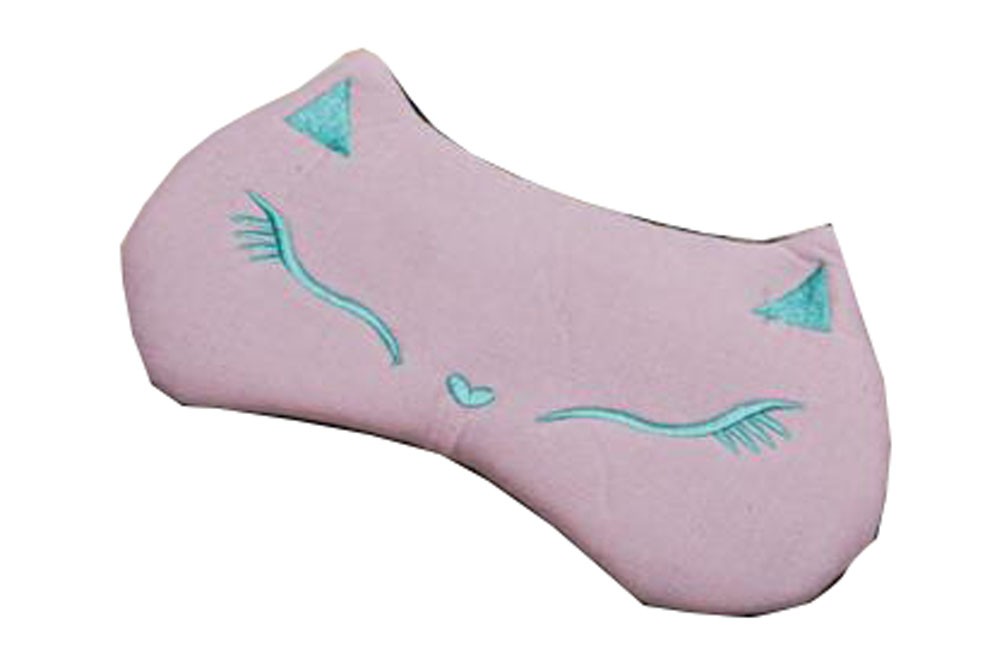 Embroidery Fox Pink Sleep Eye Masks for Home and Travel