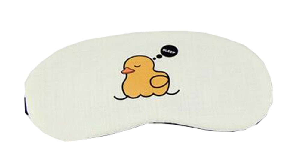 Cream-colored Duckling Pattern Noon Naps Eye Masks Travel Masks