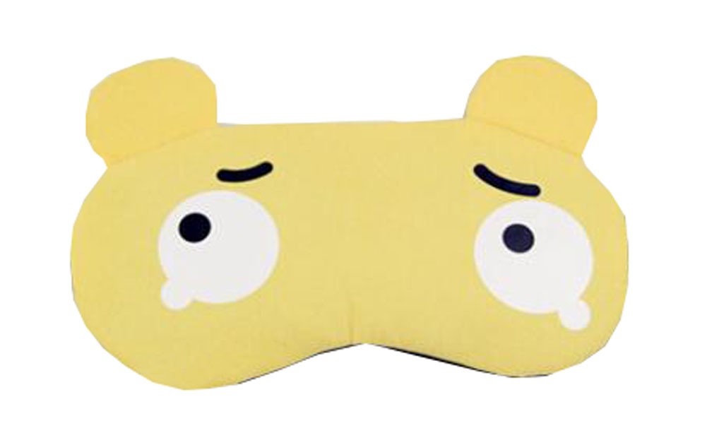 Comfortable Funny Yellow Aggrieved Expression Travelers Eye Sleep Mask