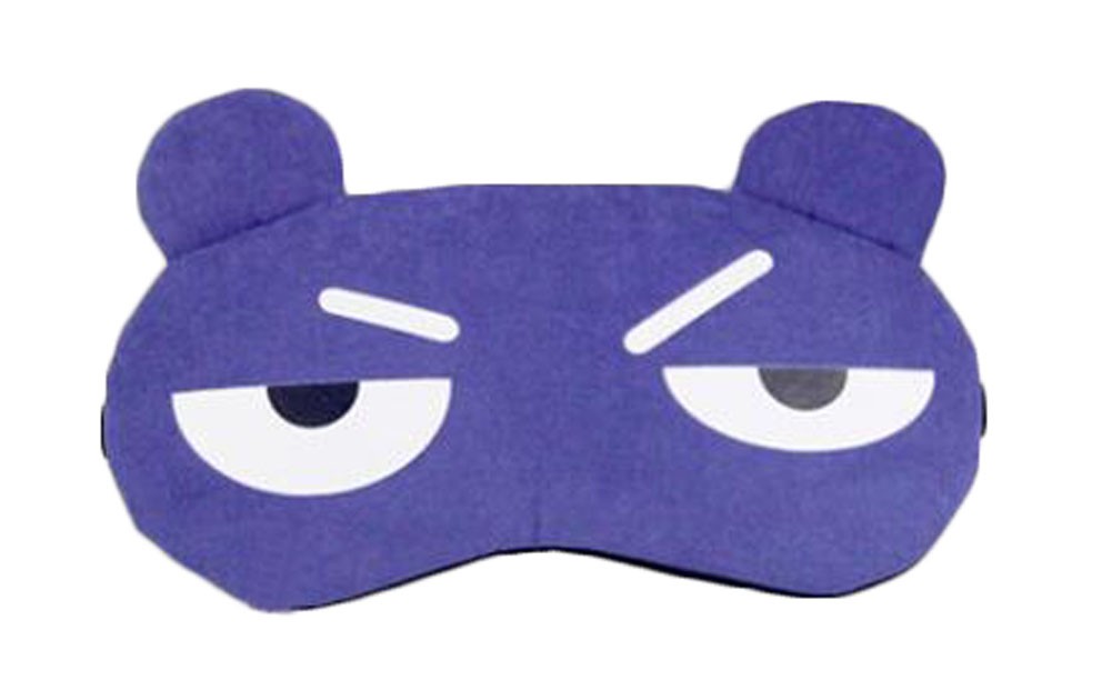 Funny Blue Expression Eye Sleep Mask for Travelers