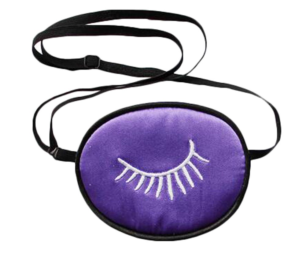 Amblyopia Eye Patches For Kids Soft Silk Material - Purple