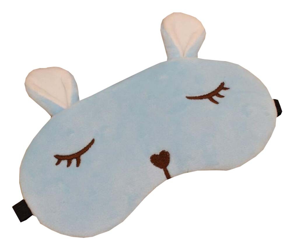 Soft Plush Blue Rabbit Design Sleep Eye Mask