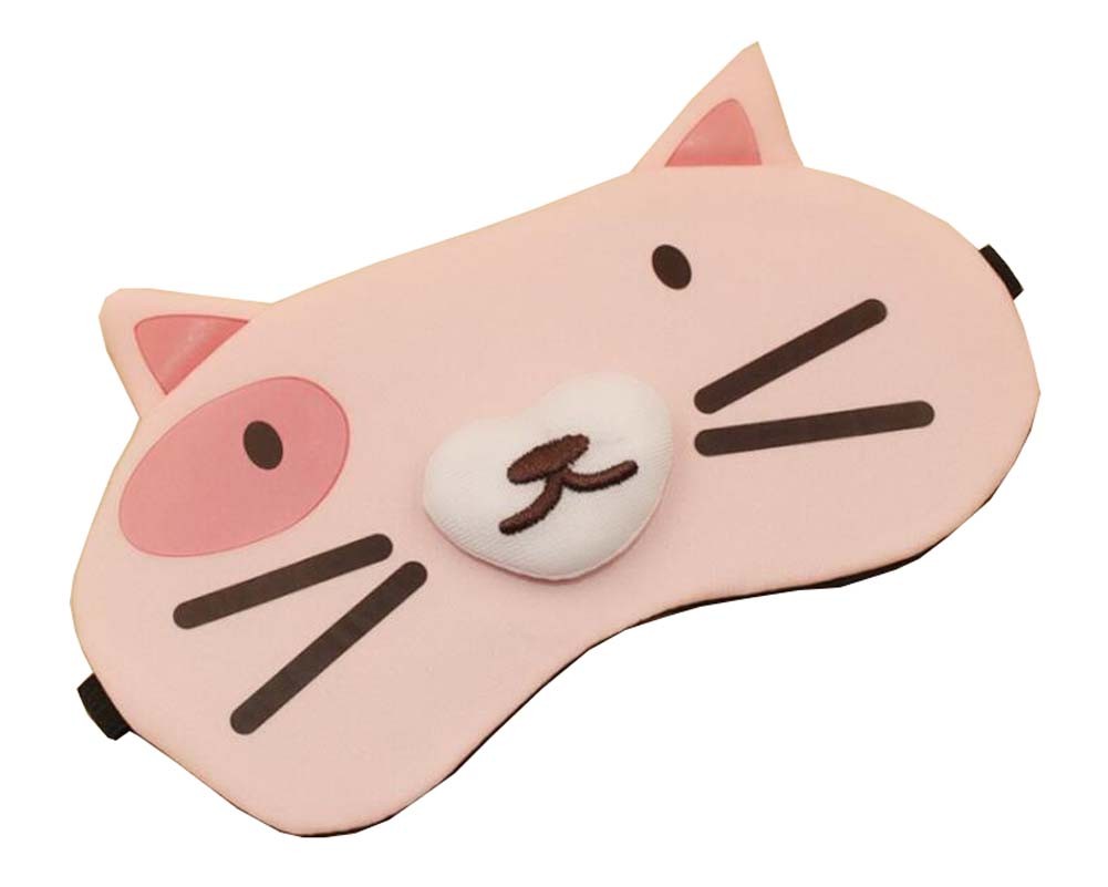 Eye Mask for Sleeping Lovely Pink Cat Design