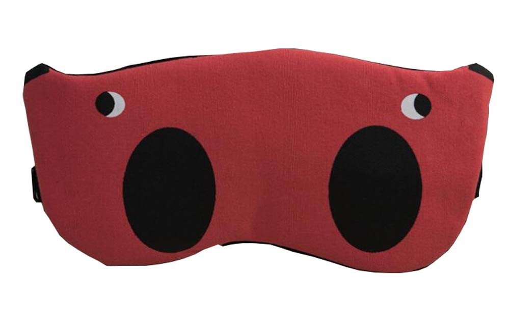Red Cartoon Eye Mask for Sleep or Travel