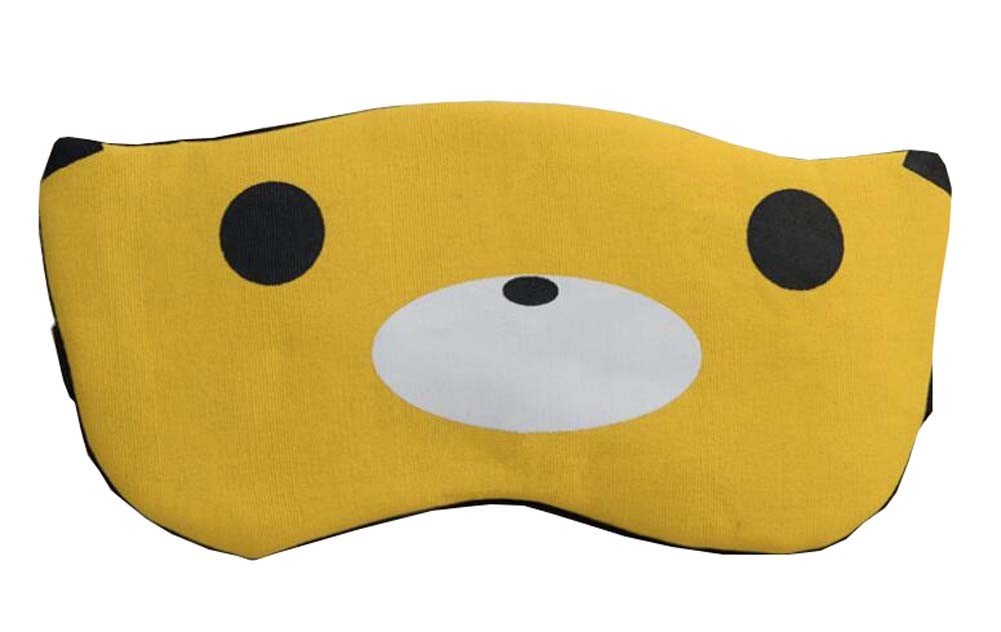 Adjustable Sleep Eye Mask Yellow Color