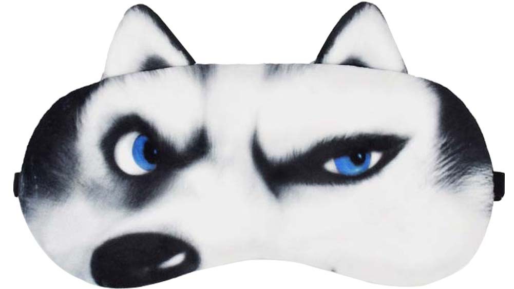 Weird Dog Expression Eye Mask Sleep Goggles Sleeping Mask