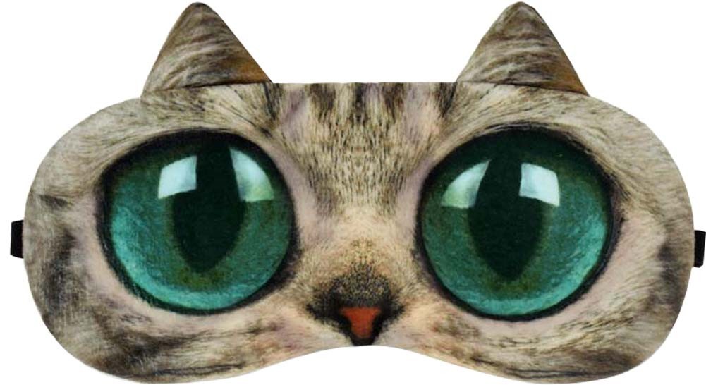 Big Eyes Cat Expression Sleep Mask Sleep Goggles Eye Cover
