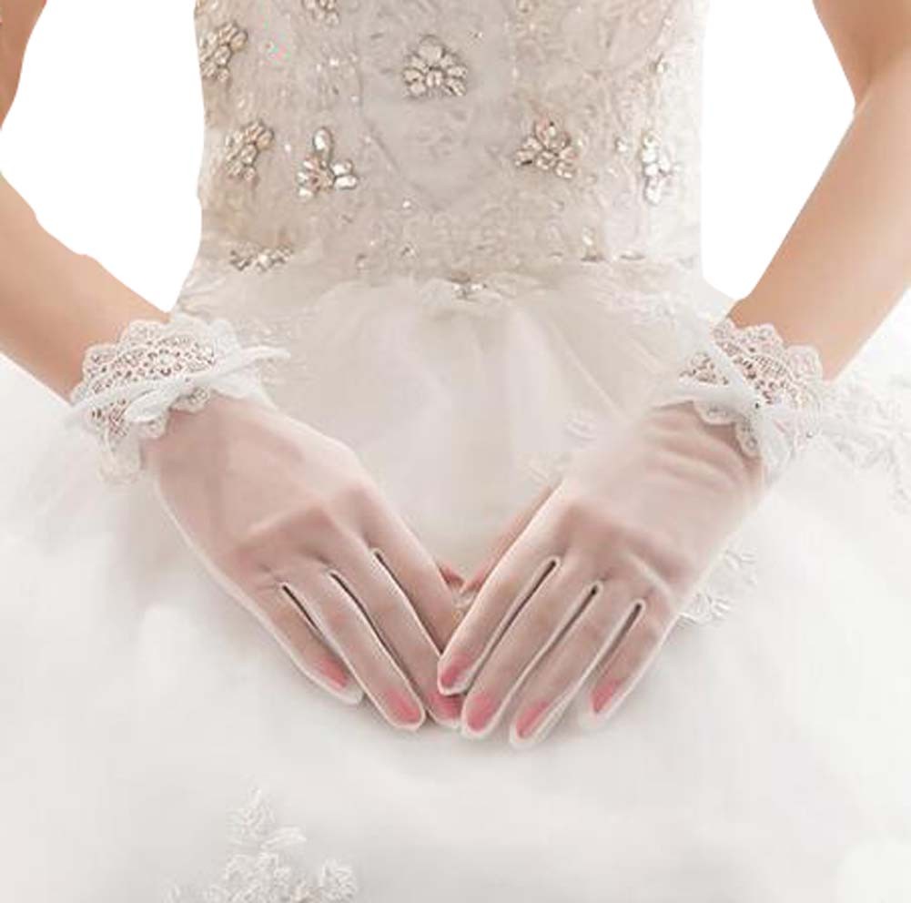 Lace Bridal Gloves Wedding Accessory Elegant Gloves for Women
