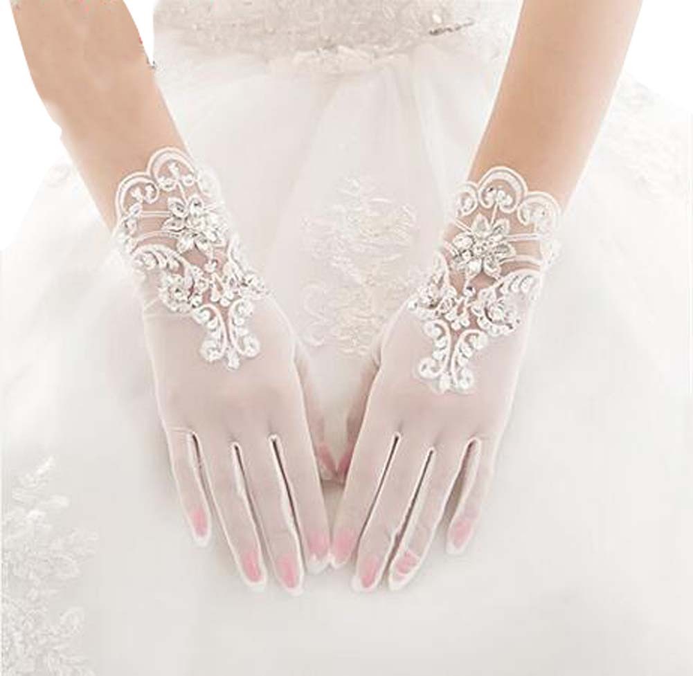 Beautiful Lace Women Wedding Gloves Bridal Gloves