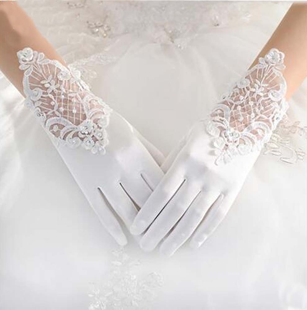 Elegant White Women Wedding/Party Gloves Bridal Gloves