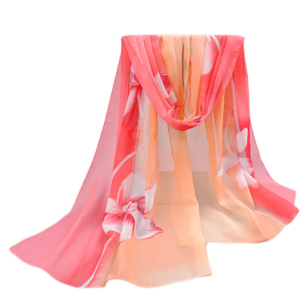 Lightweight Floral Print  Scarf Sunscreen Shawls for Women