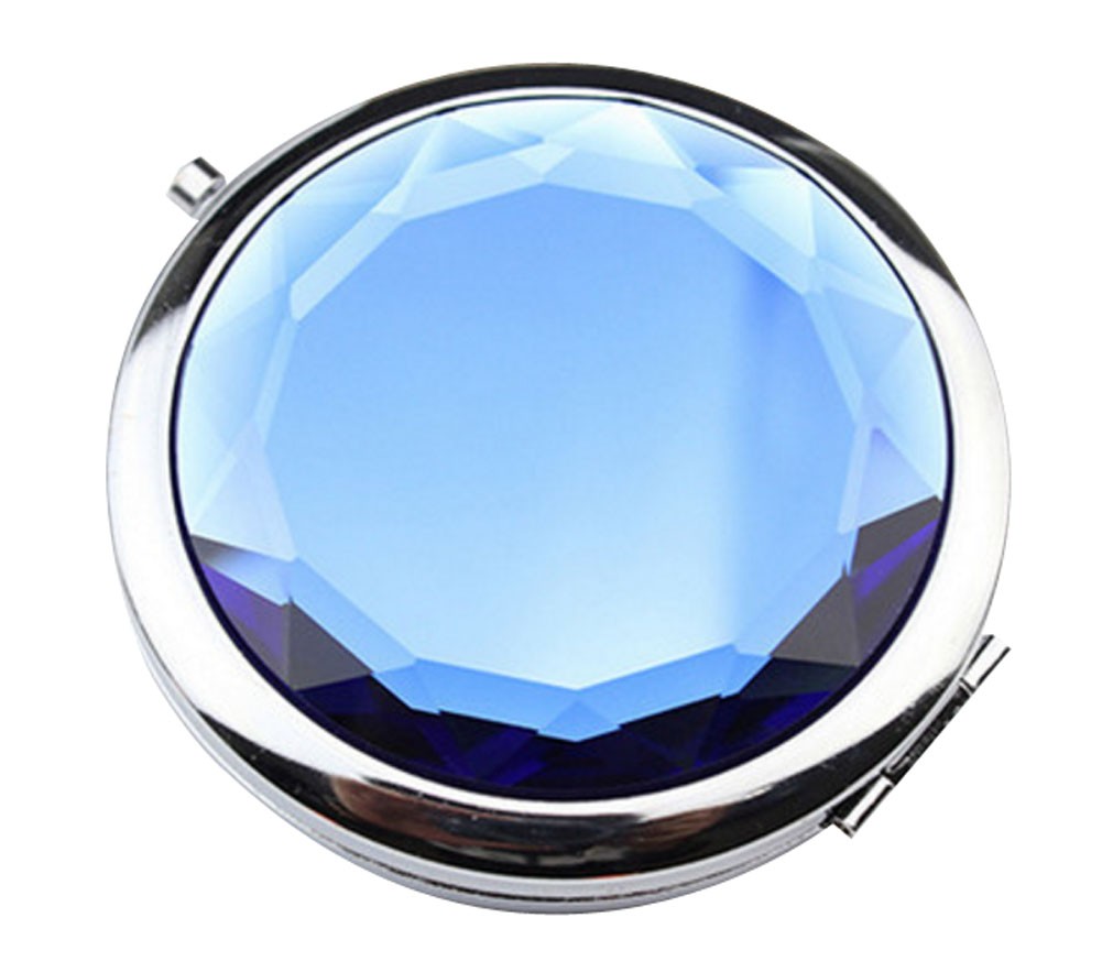 Portable Makeup Mirror Crystal Style Compact Mirror