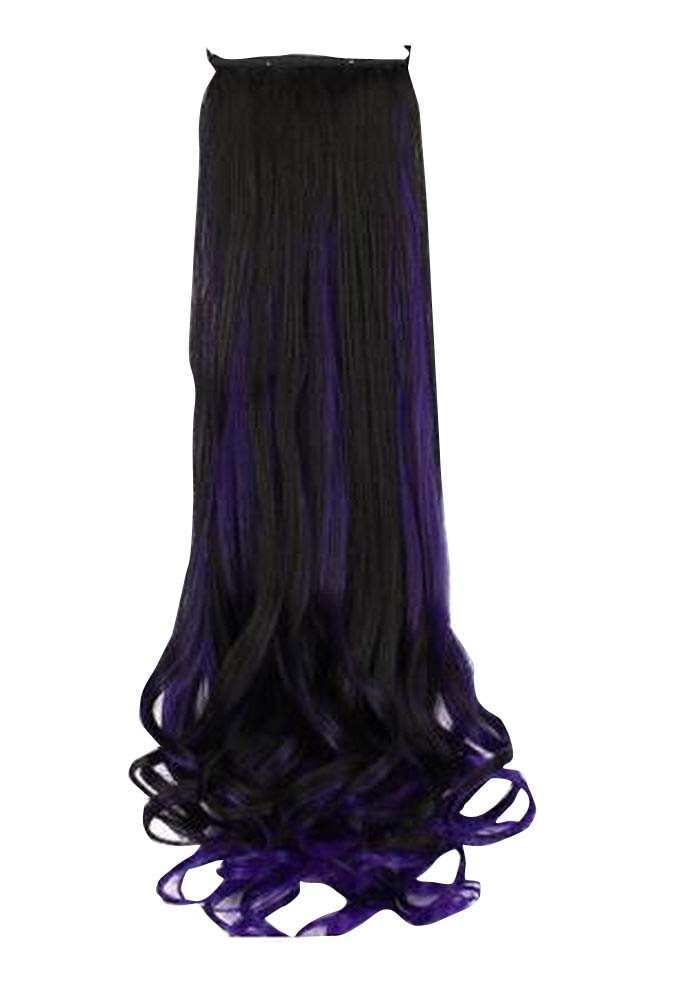 Synthetic Women Long Curly Wave Wig Hair Extension with Band