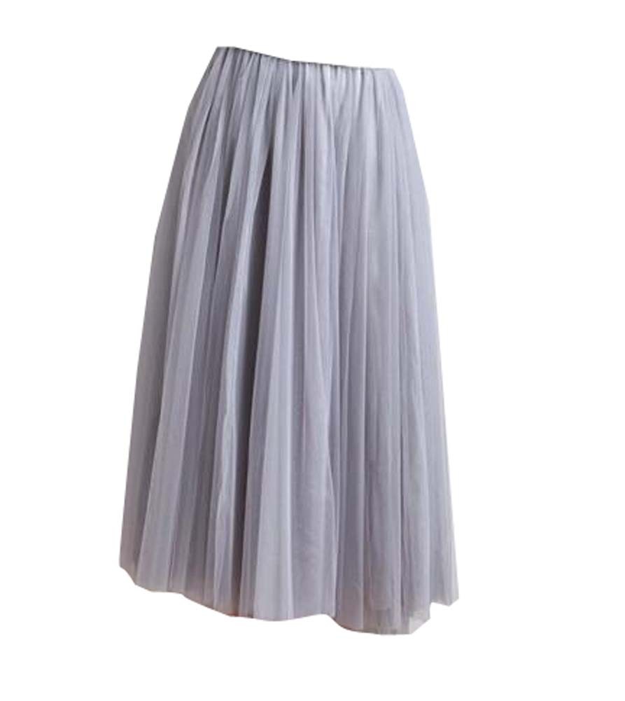 Beautiful Grey Lace Skirt Women Skirt Beach Dress