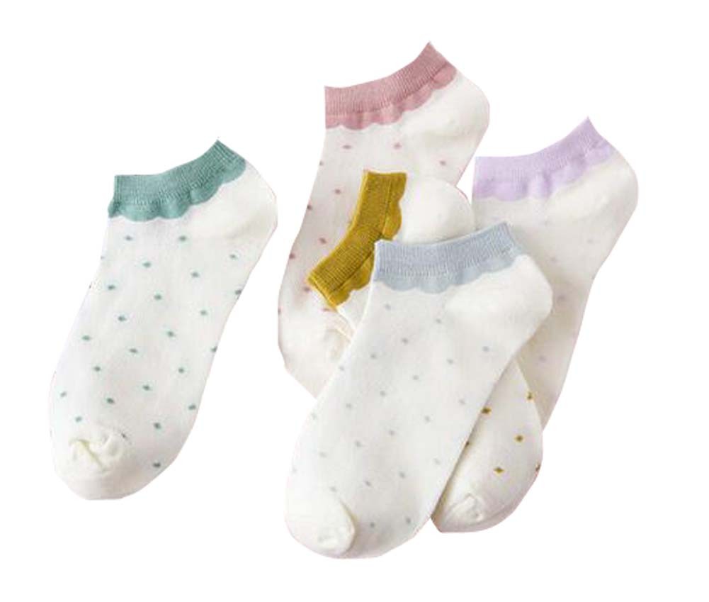 Durable Spring/Summer/Autumn Breathable Socks for Women 5 Pairs