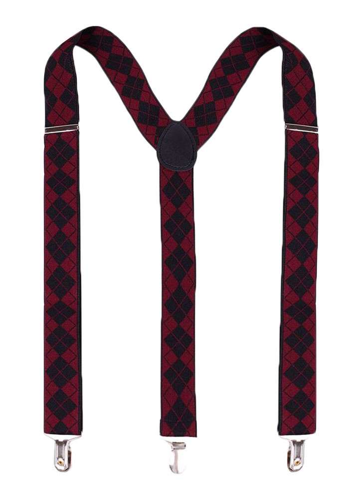 Unisex Braces Clip Suspenders Adjustable Elastic Shoulder Strap