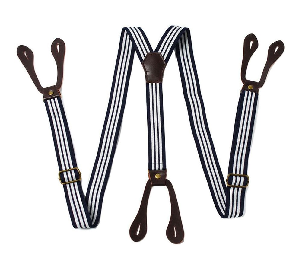 Fashion Button Suspenders Adjustable Braces