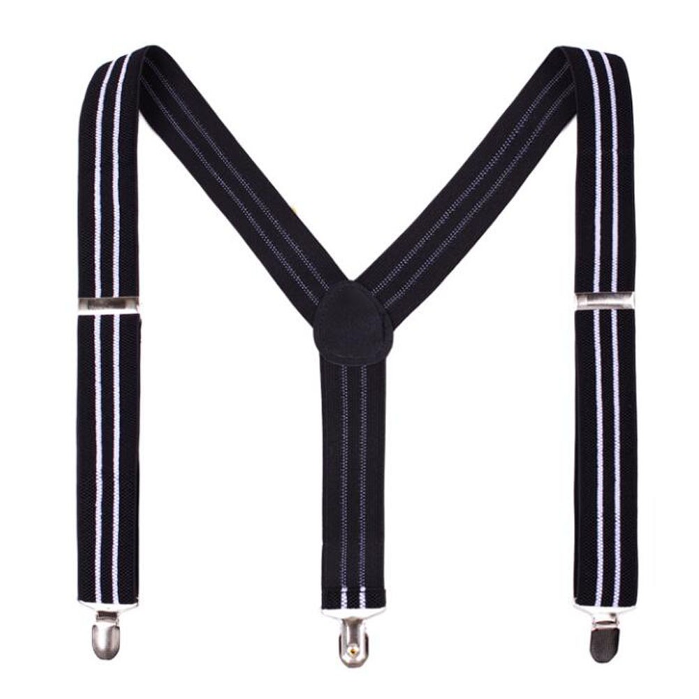 Y Shape Elastic Clips End Suspenders With Clips
